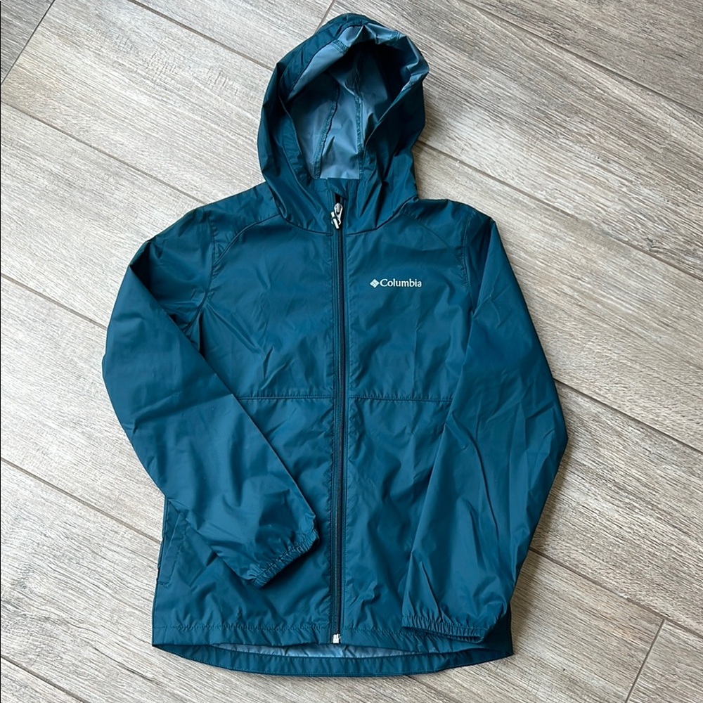 Columbia Green Raincoat Lightweight Weather-Resistant kids